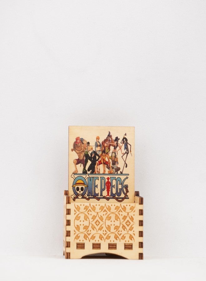 Offo صندوق موسيقى أوتوماتيكي من OFFO مستوحى من ون بيس - قطعة أنمي خشبية مصنوعة يدويًا مع لحن مميز | لا حاجة للتدوير | هدية مثالية لمحبي ون بيس، والمراهقين، والأولاد والبنات | قطعة ديكور للعرض - Image 2